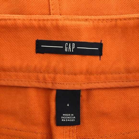 GAP mini skirt in orangey/rust - size 4 - Picture 7 of 7